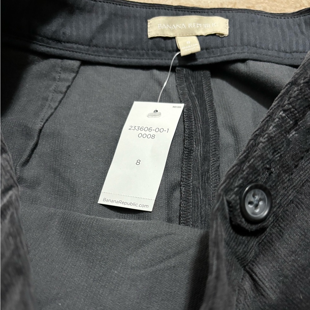 BANANA REPUBLIC dark gray corduroy skirt - NWT - Picture 2 of 5